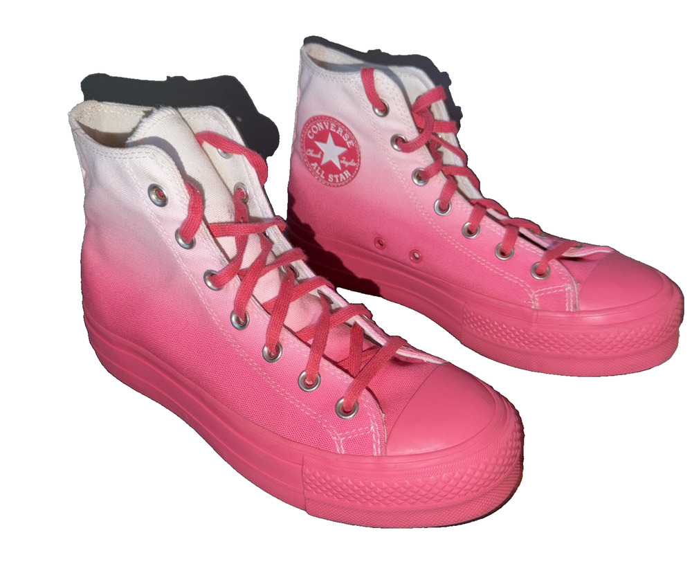 Converse Lift Platform Pink Ombre High Tops Women’s 8 A03907C